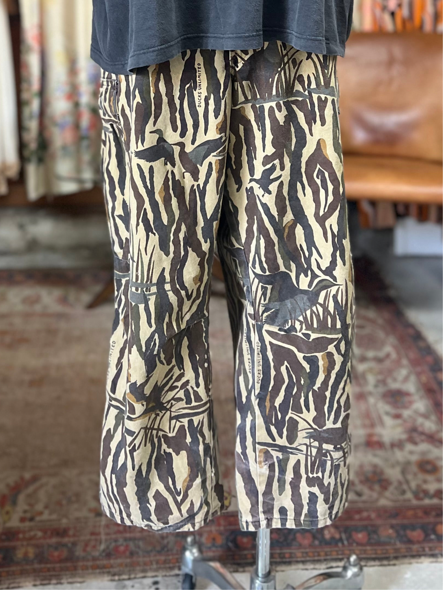 Vintage Rare 80’s Rattlers Brand Ducks Unlimited Distressed Cargo Pants XL