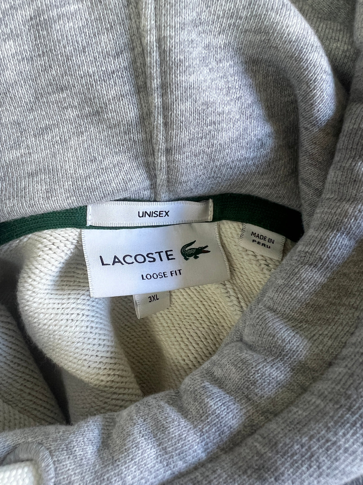 Lacoste Oversized Large Logo Hoodie 3XL