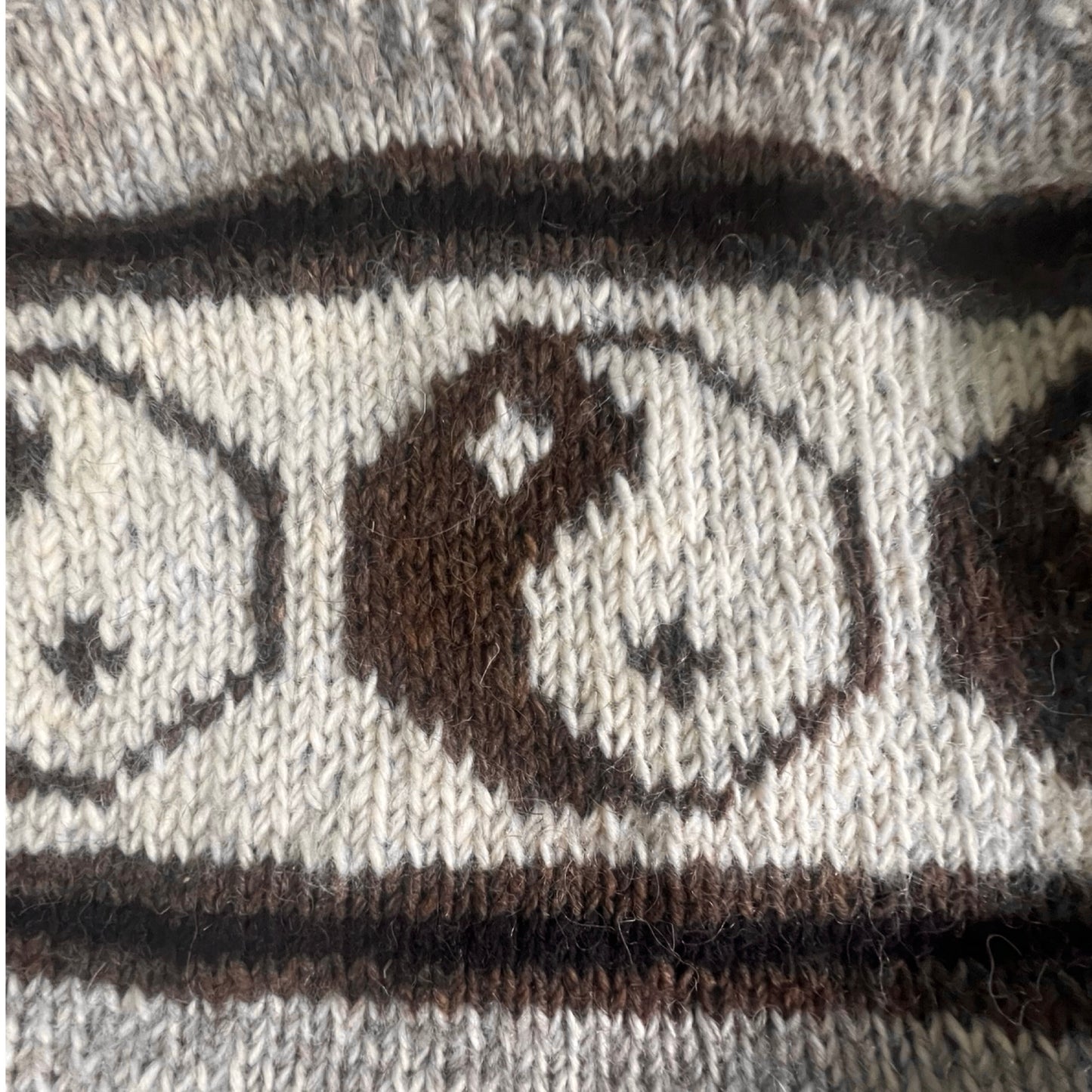 Rare Vintage 80’s Hand Knit Yin Yang Sweater Made In Nepal M