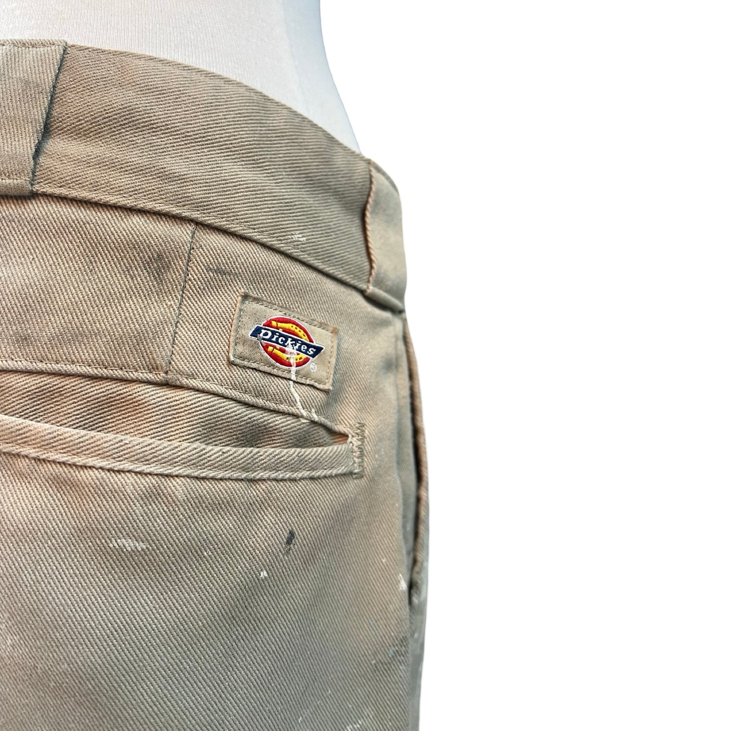 Vintage Distressed Paint Splattered Dickies Chinos XXL