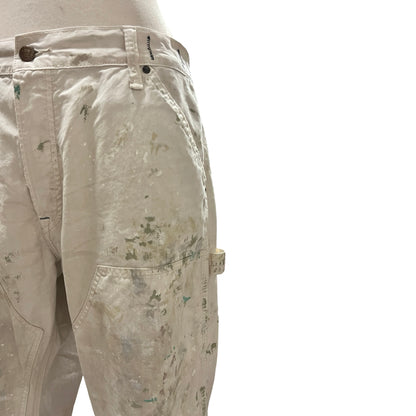 Vintage Ralph Lauren Denim Supply Distressed Painters Carpenter Pants Raw Hem