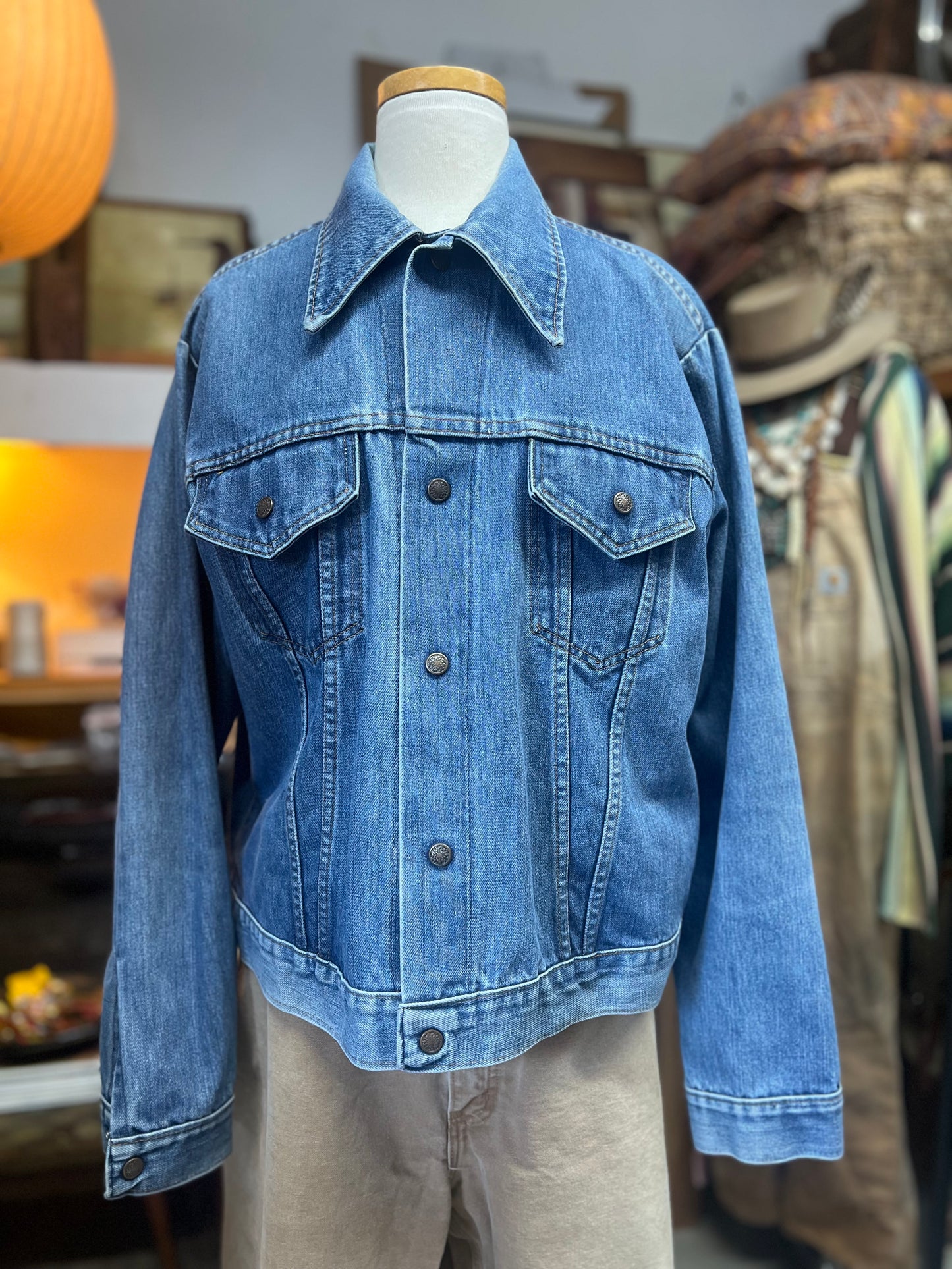 Vintage 70’s JC Penney Denim Snap Front Workwear Jacket