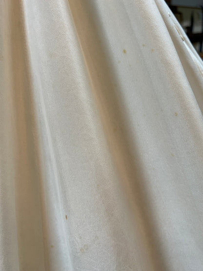 Rare Collectible Vintage 1970’s Silk 8-Panel Janet Reger London Ethereal Maxi Dressing Gown Lace Trim