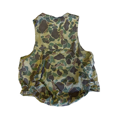 Vintage 70’s Camouflage Duck Hunting Vest M