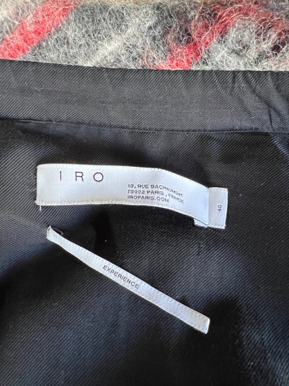 Iro Minksy Oversized Wool Plaid Jacket Size 40 (XL)