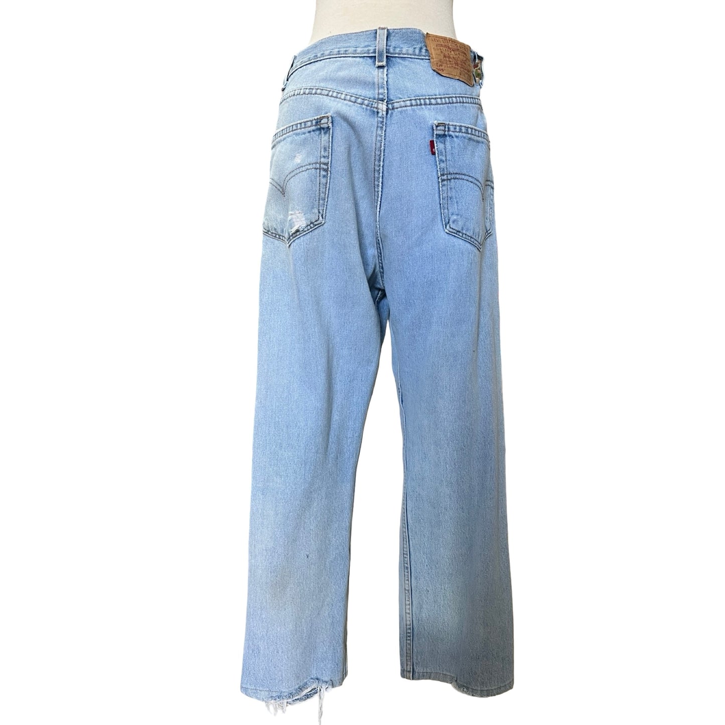 True Vintage Faded Blank Tag Levi’s 505 Made In Texas USA 34X26