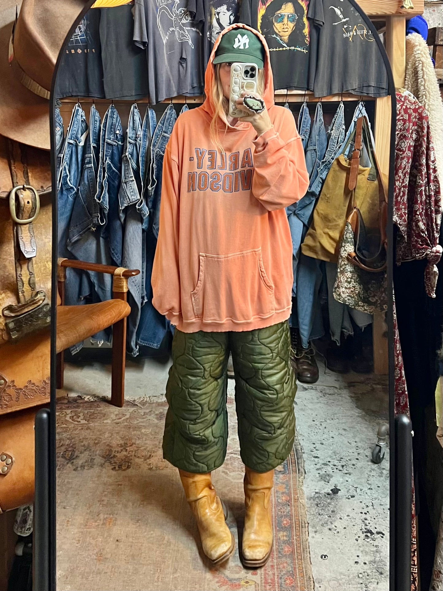 Vintage Sun Faded Harley Davidson Hoodie 2XL