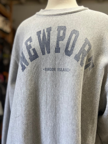 Vintage Distressed Newport, RI Oversized Gusseted Sweatshirt XL/XXL
