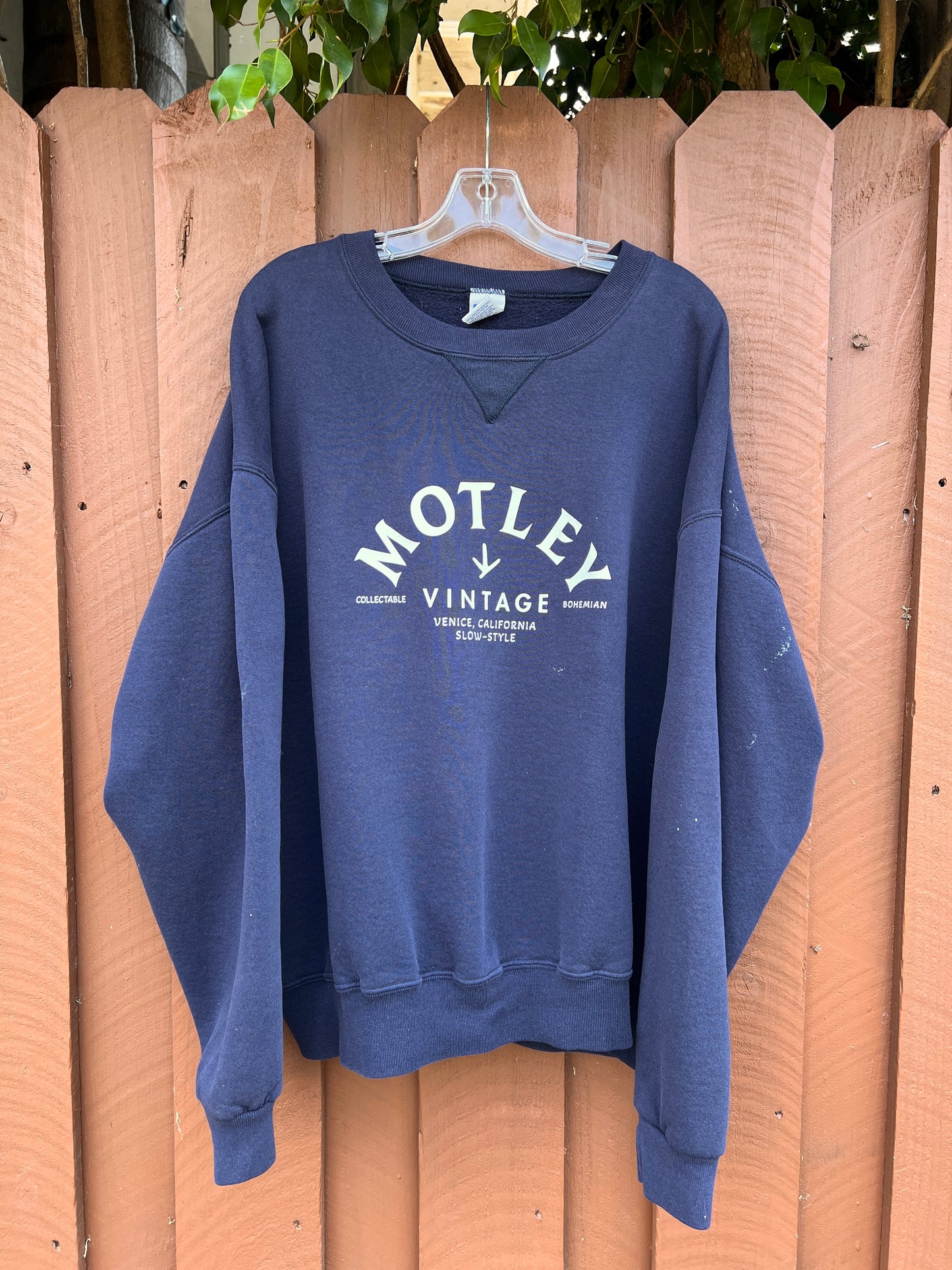Vintage Distressed Oversized Russell Sweatshirt w/ MV Logo XXL #17