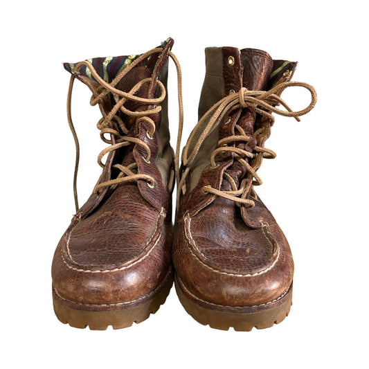 Vintage Leather & Canvas Sperry Top Sider Boots Women’s 8.5