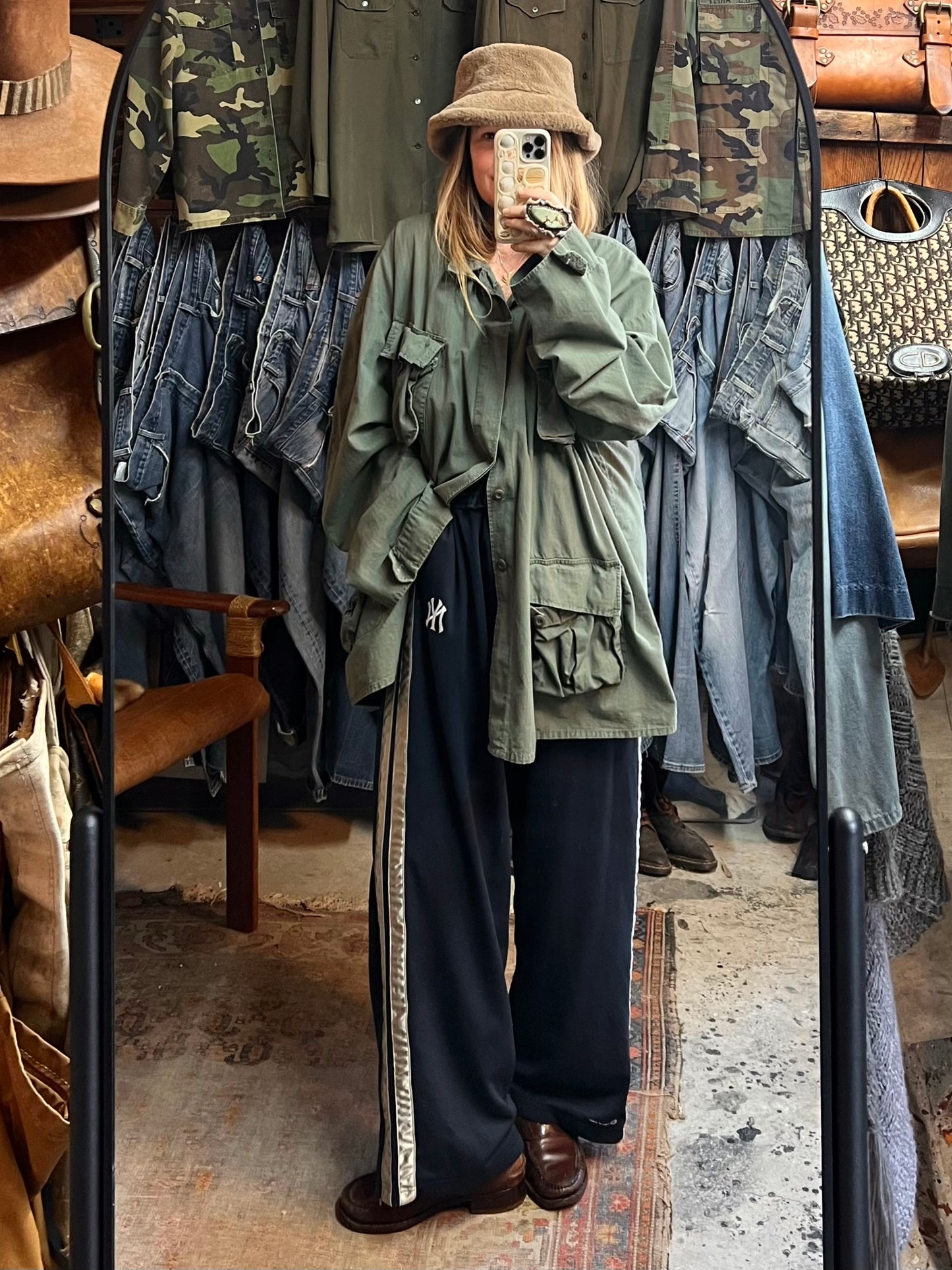 Vintage 1980’s Rothco OG 107 Rip Stop Four Pocket Oversized Army Jacket 4XL