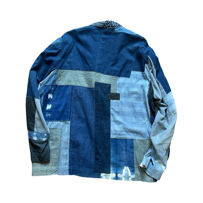 11-11 Clothing Patchwork Chambray Denim Boro Blazer XL Never Worn Collectible Sold Out