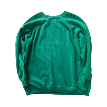 Vintage Green 1990’s Hanes Raglan Crewneck Sweatshirt w/ MV Logo XXL #20