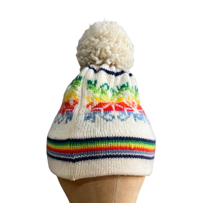 Vintage 1970’s Rainbow Wool Ski Hat O/S
