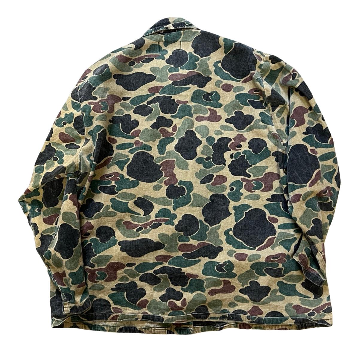 Vintage 1970’s SafTBak Duck Camo Hunting Jacket w/ Original Repair XL