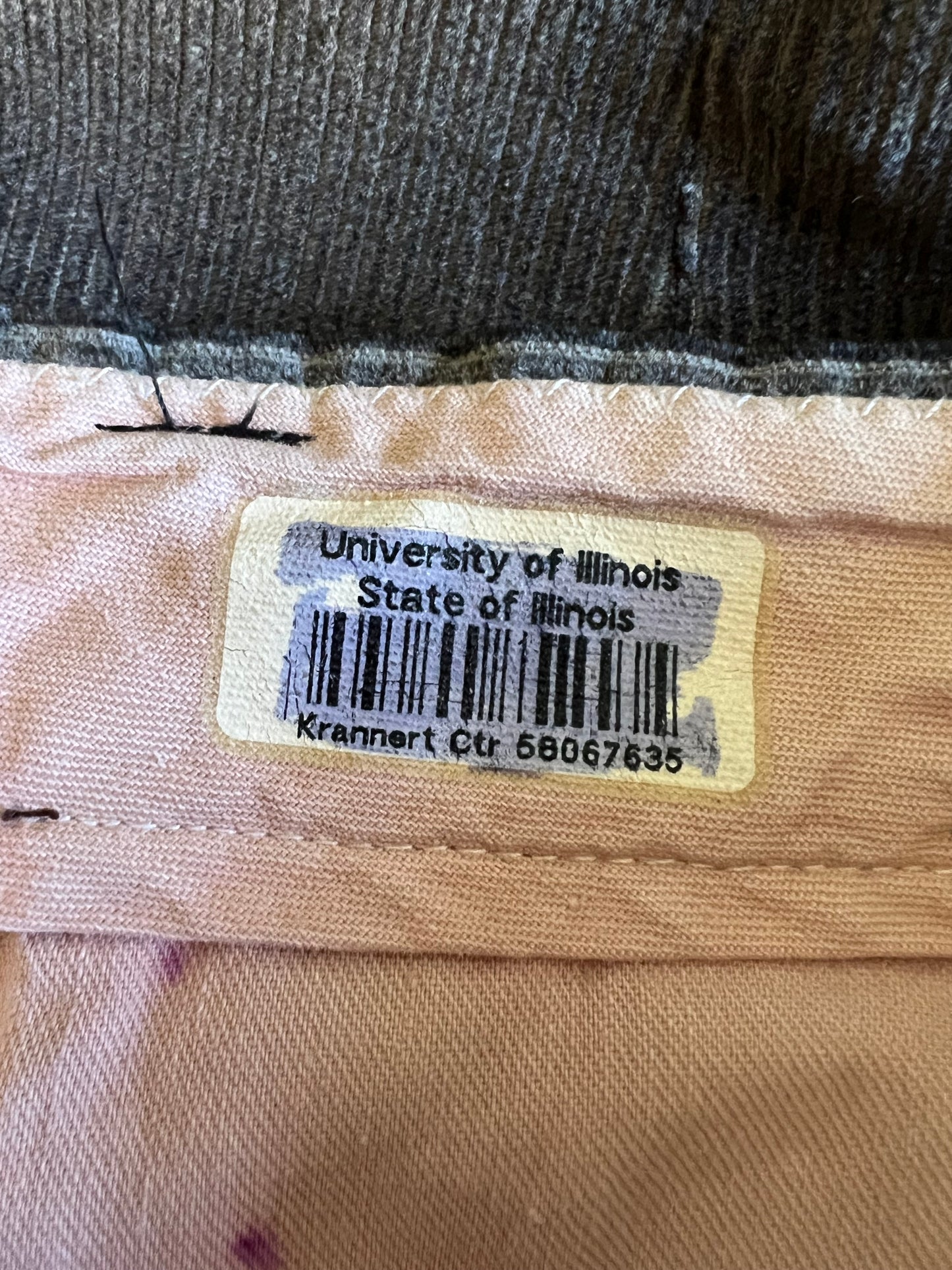 Vintage 1960’s Corduroy Chore Pants Original Wool Tweed Patches 40x28