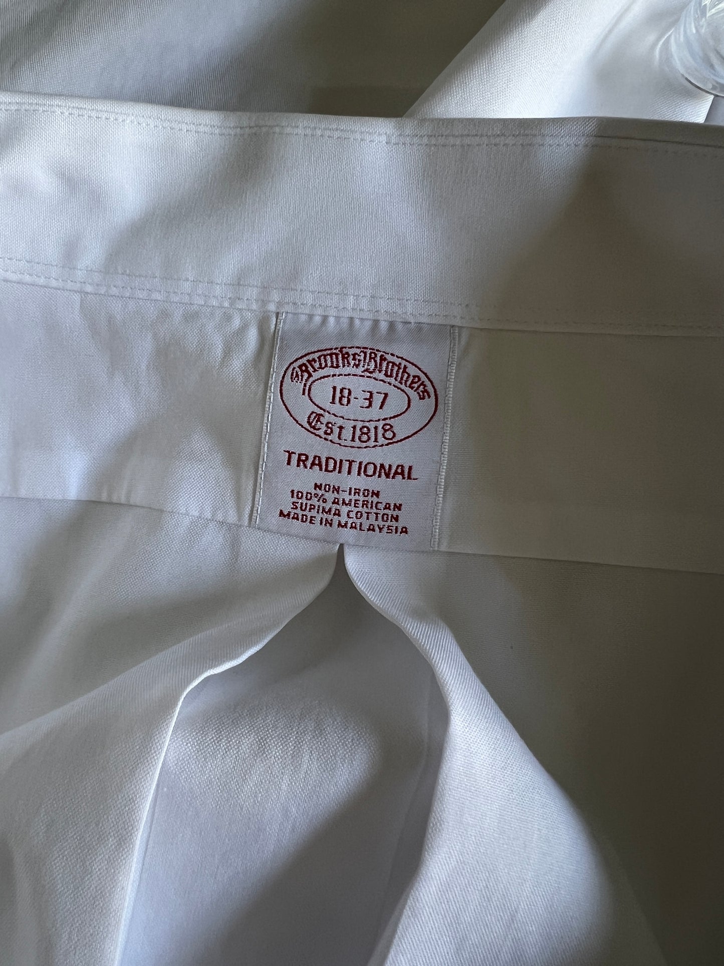 Brooks Brothers Traditional Fit White Oversized Cropped Oxford XXL