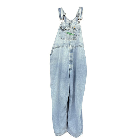 Vintage Distressed & Faded Oversized Key Imperial Overalls