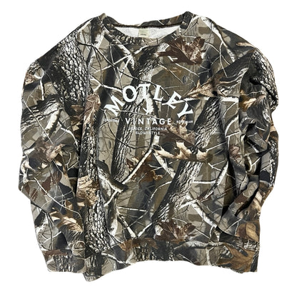 Vintage Oversized Distressed Camo Sweatshirt w/ MV Logo XXXL #4