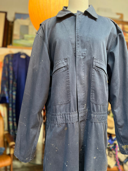 Vintage 1950’s Key Mechanics Coverall Jumpsuit Heavily Distressed XXL