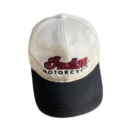 Vintage 80’s Distressed Indian Motorcycle Adjustable Hat