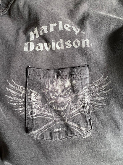 Vintage Thrashed Harley Davidson T-Shirt Tampa, Florida 2XL