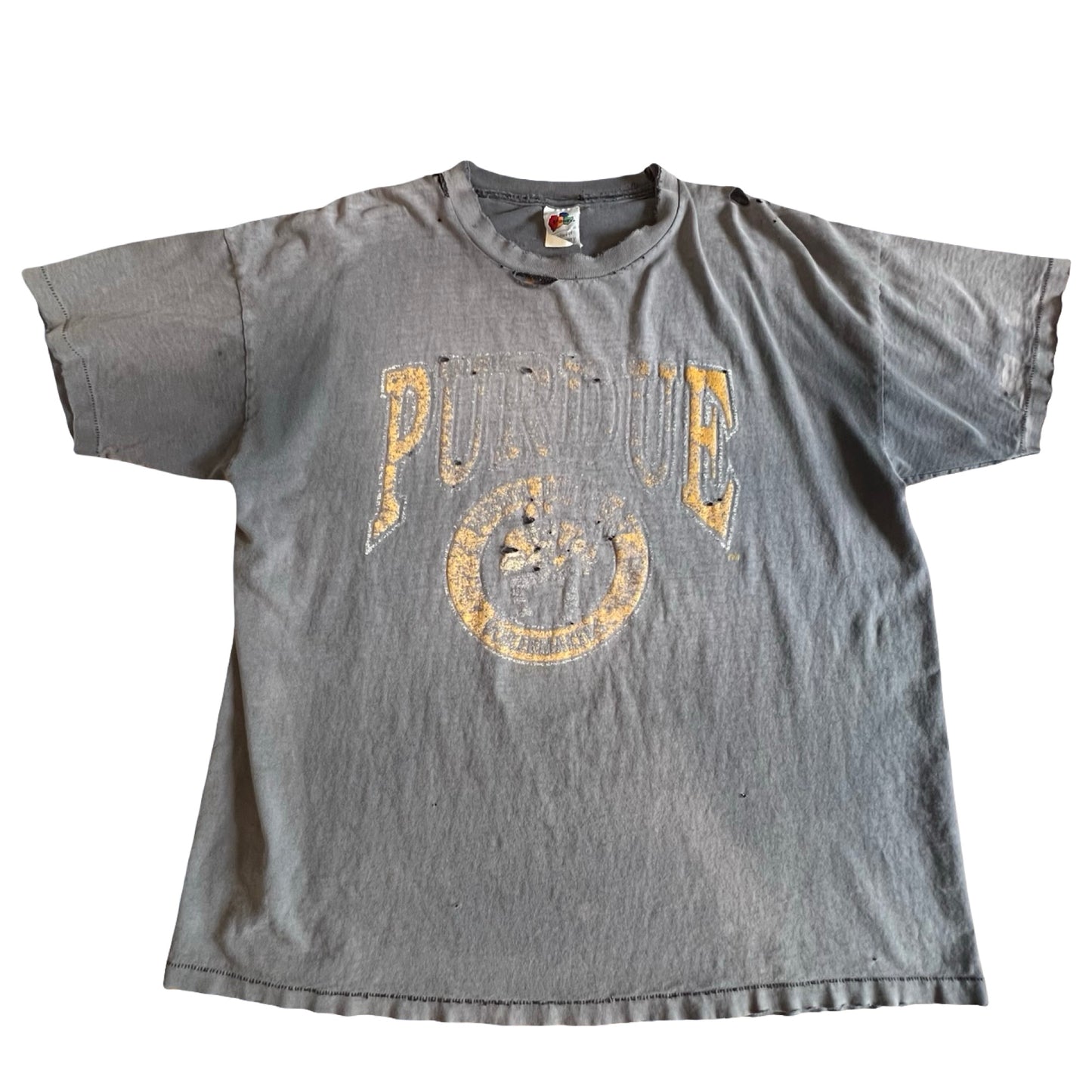 Vintage Distressed Purdue Single Stitch Oversized Tee XL
