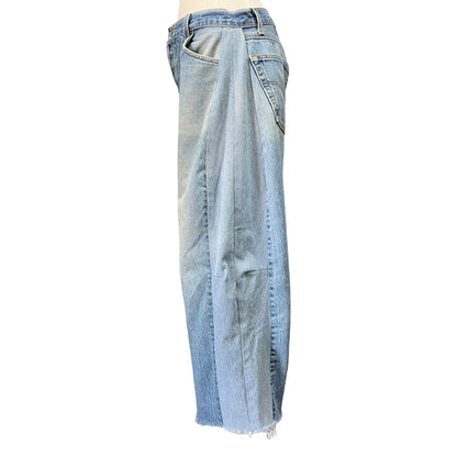 B-Sides Vintage Distressed Lasso Frayed Hem Jeans 32