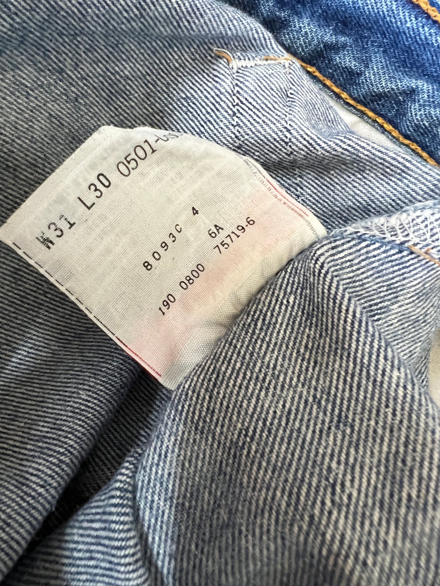 Vintage Levi’s 501 Worn To Perfection 29 x 27