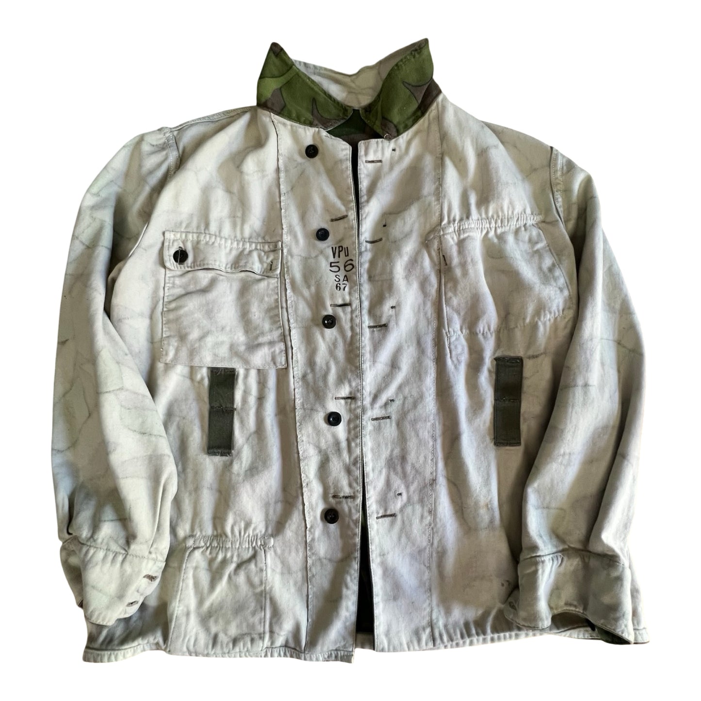 Vintage 1960’s Finnish Army Reversible Camo Field Jacket XL