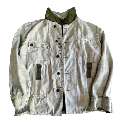 Vintage 1960’s Finnish Army Reversible Camo Field Jacket XL