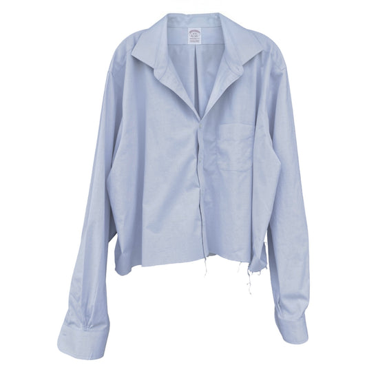 Brooks Brothers Madison Fit French Blue Oversized Cropped Oxford XXL