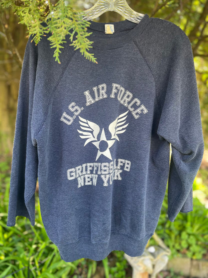 Vintage 60’s/70’s Griffiss AFB New York Raglan Sweatshirt