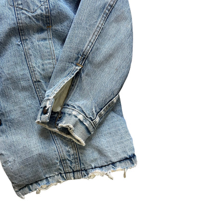 Vintage Worn To Perfection Levi’s Denim Sherpa Jacket 44 XL