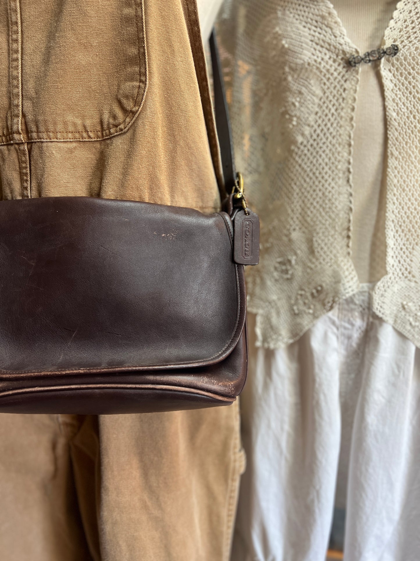 Vintage Butter Soft 1994 Coach Patrica Legacy 9951 Crossbody Bag Beautiful Patina