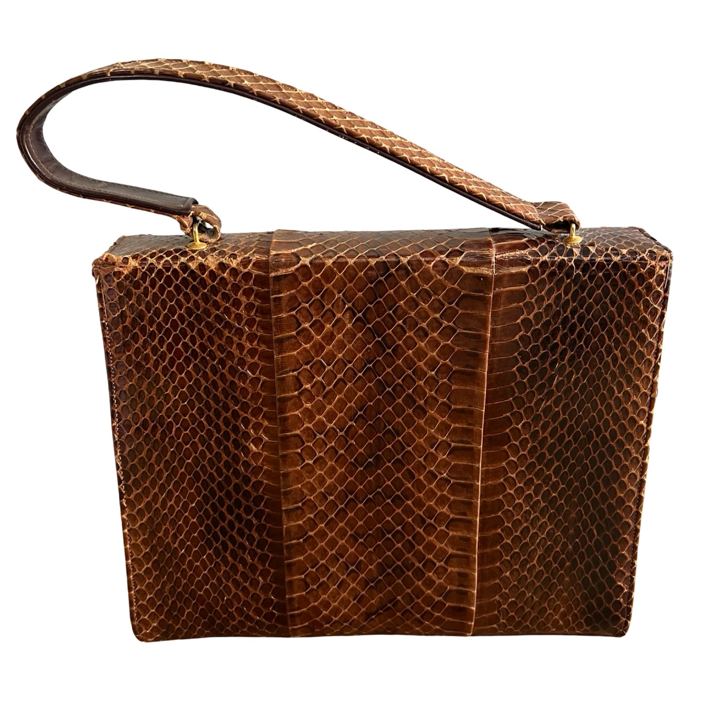 Vintage 1950’s Snakeskin Top Handle Purse