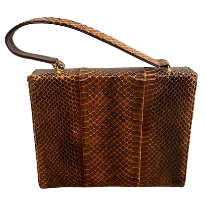 Vintage 1950’s Snakeskin Top Handle Purse