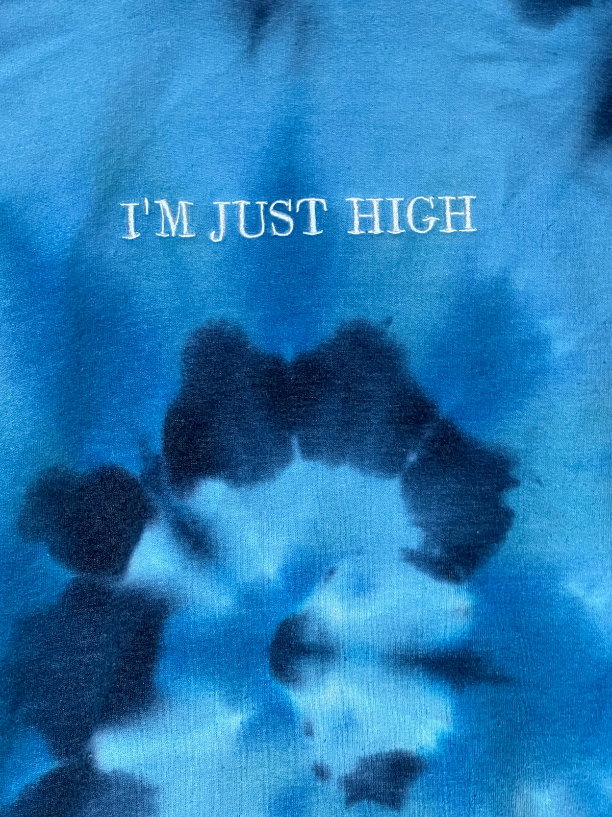 Vintage Tie Dyed in Los Angeles “I’m Just High” Hoodie XXL