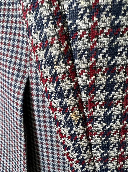 Vintage 1970’s Anderson Little Double Knits Houndstooth Blazer XL