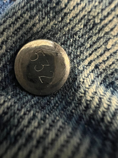 Vintage Distressed Levi’s Orange Tab 517 Flares Made in USA El Paso, TX 36 x 30