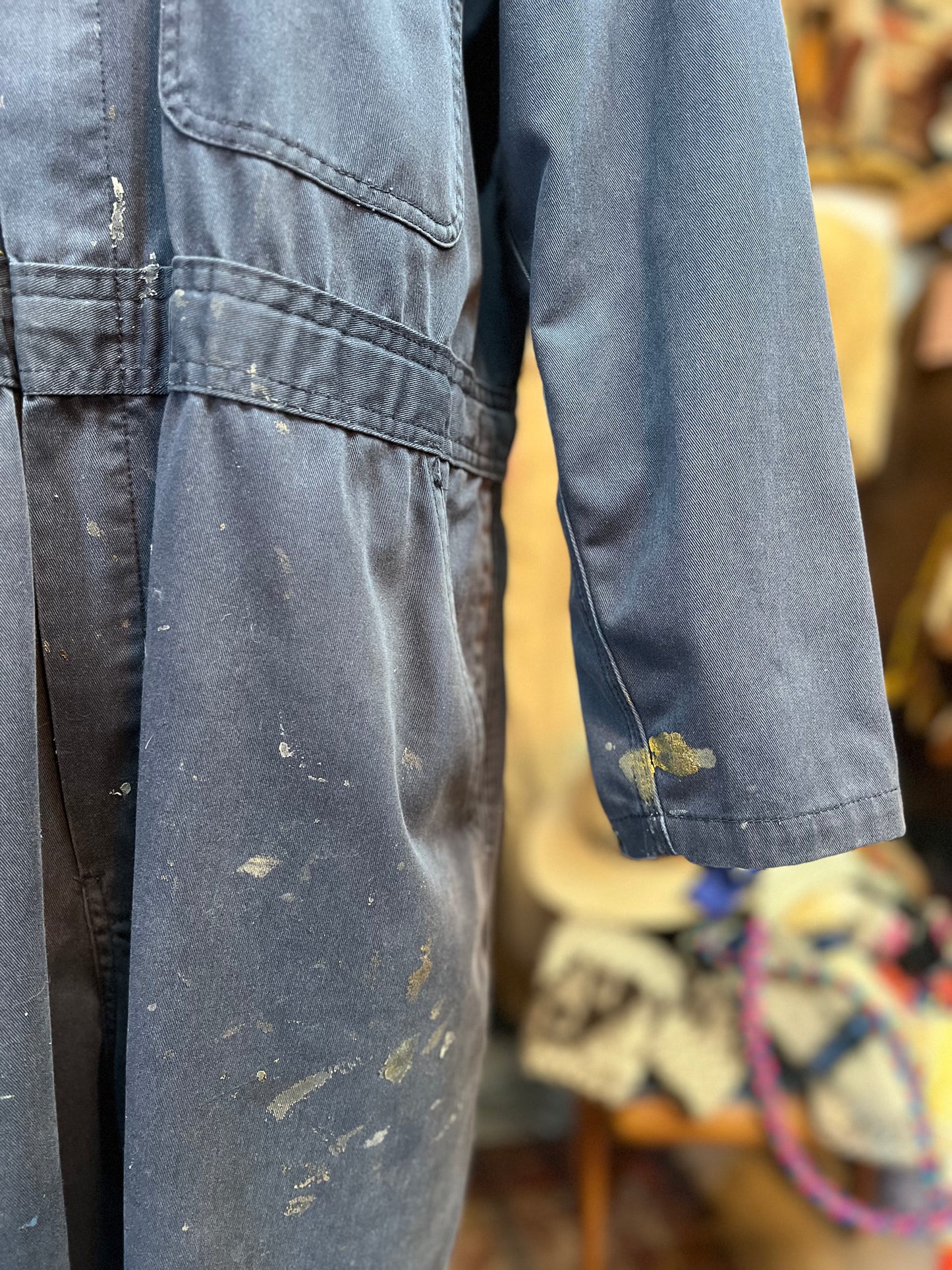 Vintage 1950’s Key Mechanics Coverall Jumpsuit Heavily Distressed XXL