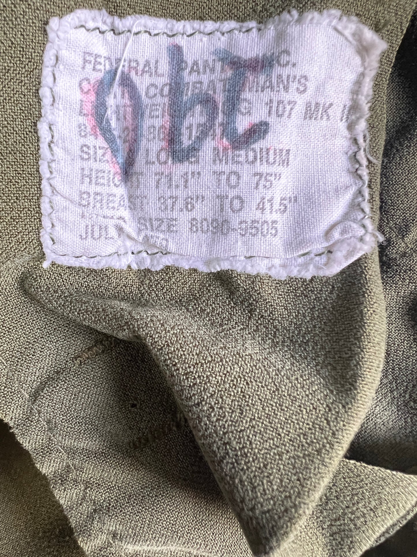 Vintage Patched Army M-65 Field Jacket M/L
