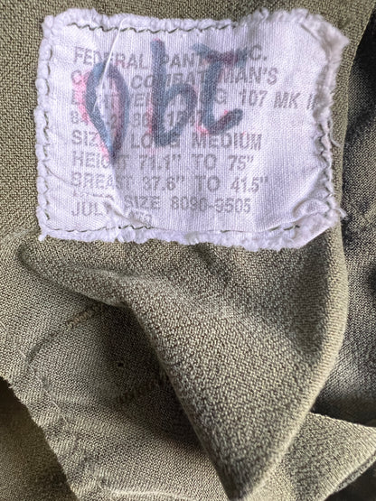 Vintage Patched Army M-65 Field Jacket M/L