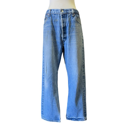 Vintage Levi’s 501 Distressed Well Worn & Faded Denim 501’s 35 x 26.5