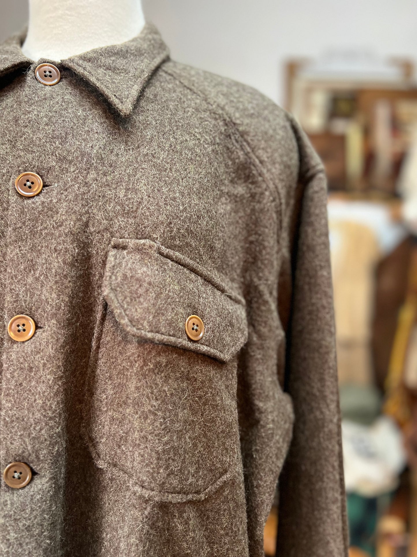 Vintage Ralph Lauren Oversized Wool Overshirt Mens XL