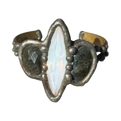 Signed Mikal Winn 2013 Three Crystal Cuff