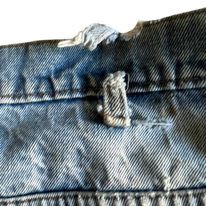 Vintage Distressed Levi’s Orange Tab 517 Flares Made in USA El Paso, TX 36 x 30