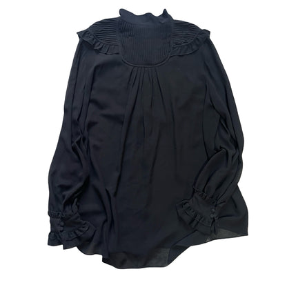 For Love & Lemons Sheer Ruffle Top L