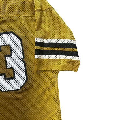 Vintage 1980’s Fab Knit Gold Metallic Mesh Football Jersey L/XL
