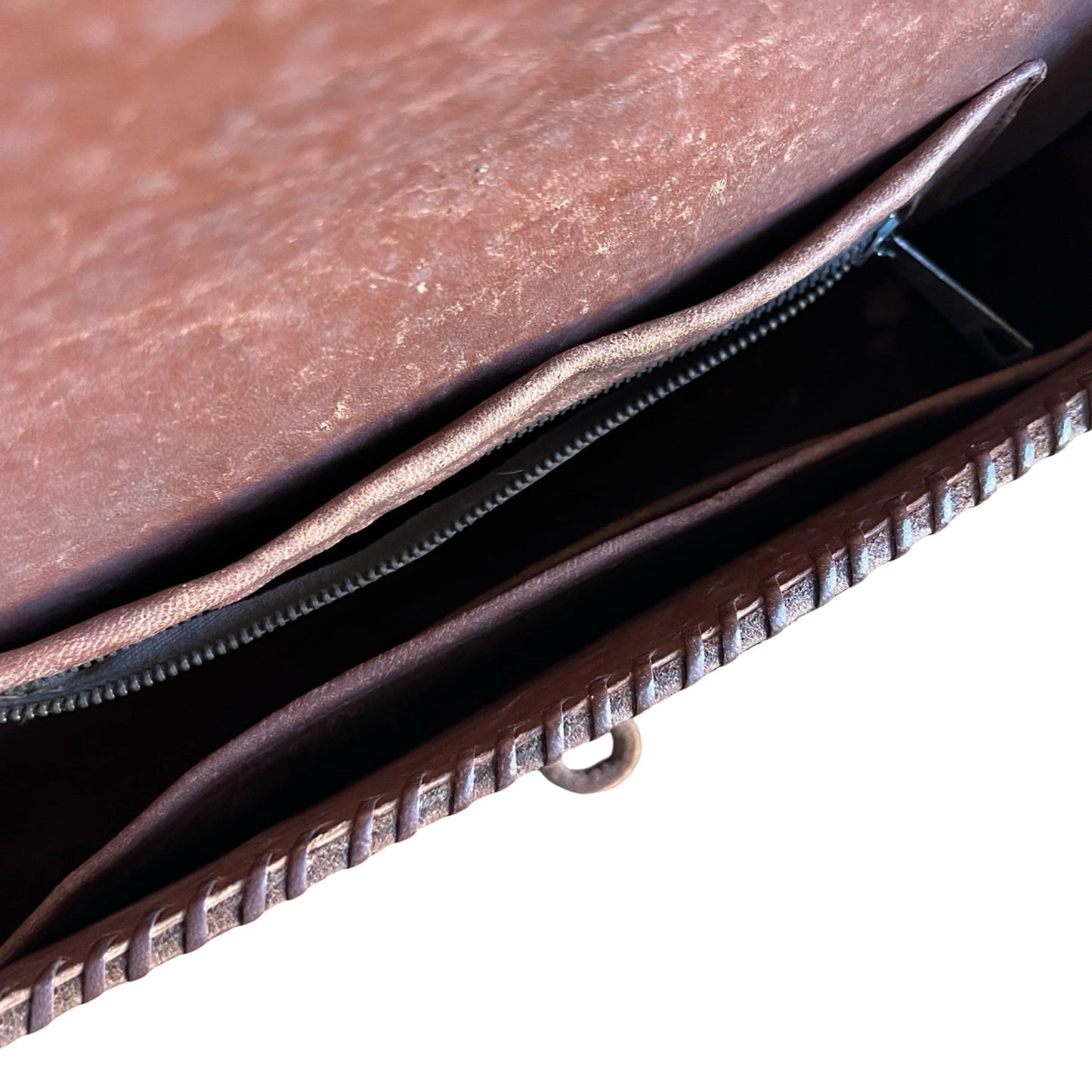 Vintage 70’s Hand Tooled Oversized Structured Clutch